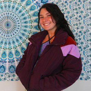 Free People Heidi Chevron Puffer Coat